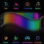 Flexible LED Display Screen for Car – RGB Programmable Sign with Remote Control