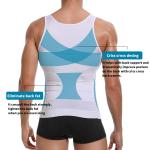 Men’s Slimming Body Shaper Vest – Firm Tummy Control Compression Undershirt for Chest Support & Lean Appearance