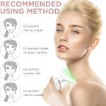 Rechargeable LED Facial & Neck Massager – 7-Color Light Therapy with Heating, Cleansing & Relaxing Massage Modes