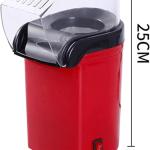 Mini Home Popcorn Maker – Hot Air Electric Popcorn Machine with Measuring Cup & Removable Lid, Oil-Free Healthy Snacking