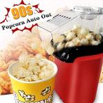 Mini Home Popcorn Maker – Hot Air Electric Popcorn Machine with Measuring Cup & Removable Lid, Oil-Free Healthy Snacking