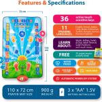 Educational Smart Prayer Mat for Kids – Interactive Islamic Learning Rug