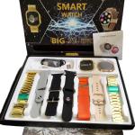 Gold Ultra Dual Smartwatch Combo – 2 Smartwatches + 7 Interchangeable Straps, Stylish & High-Tech