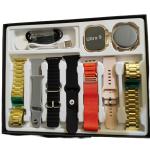 Gold Ultra Dual Smartwatch Combo – 2 Smartwatches + 7 Interchangeable Straps, Stylish & High-Tech