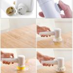 Multi-Functional Electric Cleaning Brush – Rechargeable Spin Scrubber with 5 Replaceable Heads, Cordless & Powerful