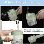 Multipurpose 4-in-1 Handheld Electric Vegetable Cutter – Portable Wireless Slicer, Chopper & Garlic Masher