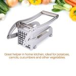 Heavy-Duty Stainless Steel Potato Cutter – Easy Blade Replacement, Quick & Uniform Slicing for Home & Kitchen