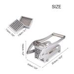 Heavy-Duty Stainless Steel Potato Cutter – Easy Blade Replacement, Quick & Uniform Slicing for Home & Kitchen