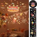 Rabbit Starry Projector Light – 4-in-1 Night Light, Starry Sky Projector, Lullaby Music Box & Table Lamp for Kids