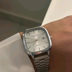 Casio Vintage Men’s Watch – Classic Silver Chain Bracelet, Timeless Design