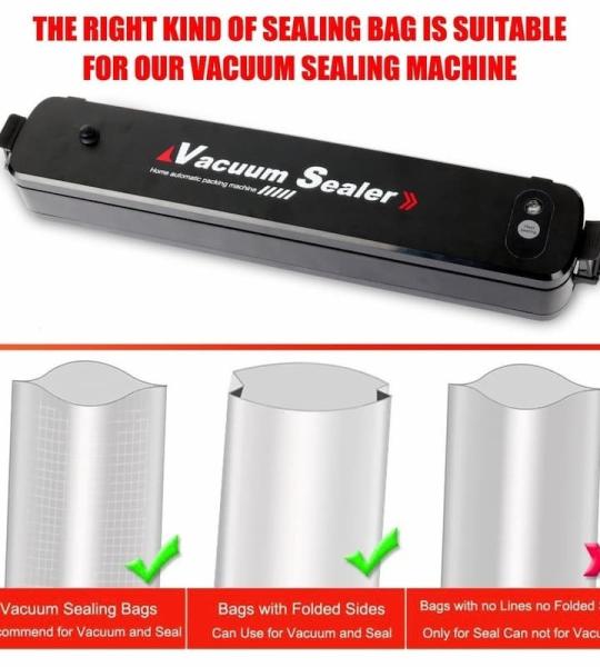 AWH Precision Vacuum Sealer Machine – Compact Food Sealer with Adjustable Seal Options for Meats, Fruits & Vegetables