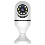 Bulb Security Camera – 360° Panoramic Motion Detection with Two-Way Audio