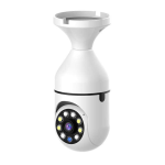 Bulb Security Camera – 360° Panoramic Motion Detection with Two-Way Audio