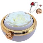 Rose-Shaped Jewelry Box – Elegant Rotating Gift Box for Rings, Earrings & Romantic Occasions