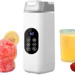 Portable Blender for Shakes & Smoothies – 420ml Travel Blender with 12-Blade Motor, Ice Crush & Auto-Clean