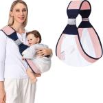 Breathable Mesh Baby Sling Carrier – Ergonomic, Adjustable, All-Season Comfort