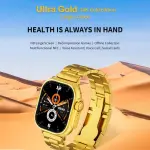 24K Gold Ultra Smartwatch – 100+ Sports Modes, Heart Rate & SpO2 Tracker, Bluetooth Calling