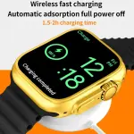 24K Gold Ultra Smartwatch – 100+ Sports Modes, Heart Rate & SpO2 Tracker, Bluetooth Calling