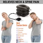 Cervical Neck Traction Device – Inflatable Neck Stretcher for Pain Relief, Posture Correction & Spine Support